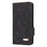 For iPhone 15 Mobile Phone Case Hardware Decor PU Leather Wallet Stand Phone Cover - Black - 7