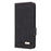Phone Shell for iPhone 15 Pro Max , Phone Case PU Leather Wallet Stand Hardware Decor Cover - Black - 7
