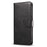 For iPhone 15 Pro Max Calf Texture Stand Shell Cell Phone Case Wallet PU Leather+TPU Phone Cover - Black - 7
