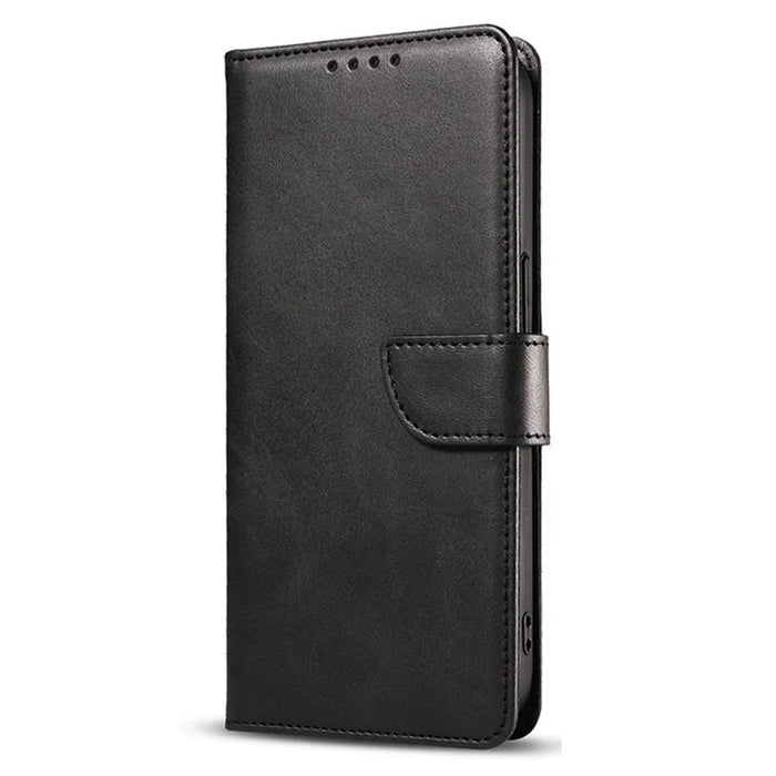 For iPhone 15 Pro Cell Phone Case Wallet Stand PU Leather+TPU Phone Cover - Black - 7