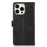 For iPhone 15 Pro Split Leather Stand Cover Multiple Card Slots Wallet  Phone Case with Strap - Black - 7