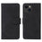 For iPhone 15 Plus PU Leather Wallet Case Stand Skin-touch Protective Phone Cover - Black - 1