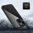 Mobile Phone Cover for iPhone 15 , Transparent PC Back + TPU Frame Protective Case - Black - 5