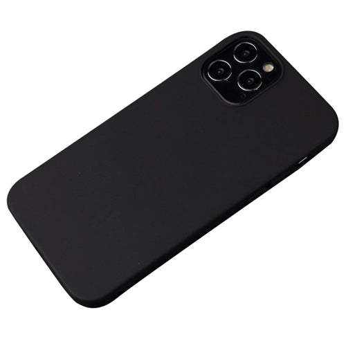 For iPhone 15 Pro Max Flexible TPU Protective Case Matte Non-Slip Cell Phone Cover - Black - 1