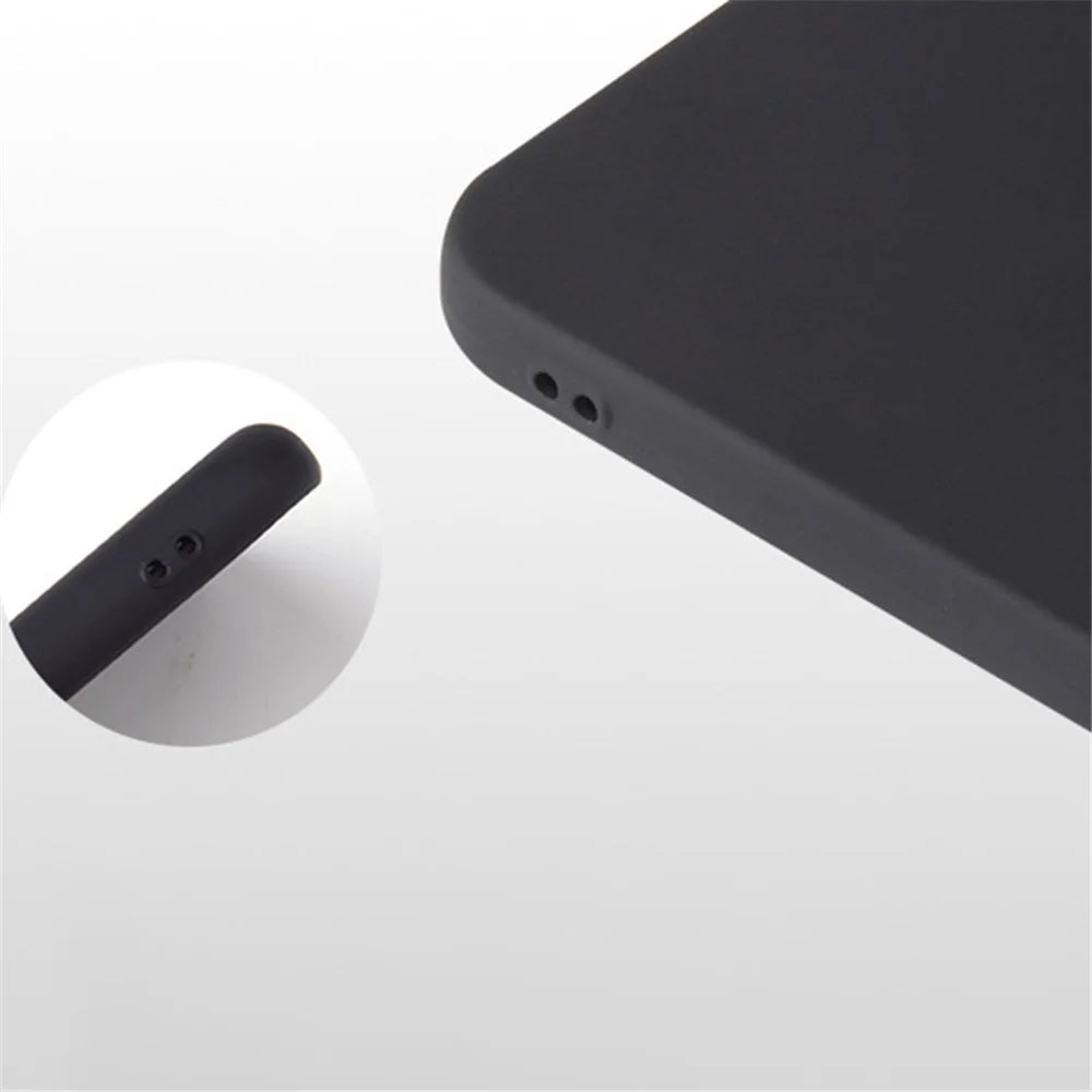 For iPhone 15 Pro Max Flexible TPU Protective Case Matte Non-Slip Cell Phone Cover - Black - 3
