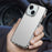 For iPhone 15 Plus Translucent Matte Phone Cover Anti-fingerprint PC+TPU Hybrid Protective Case - Brown - 7