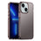Back Protector for iPhone 15 , Matte Phone Cover Translucent PC+TPU Hybrid Protective Case - Brown - 1