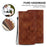 Stand Shell for Nokia G60 5G Mobile Phone Shockproof Double 8-Shape Imprint Leather Case Wallet Cover - Brown - 4