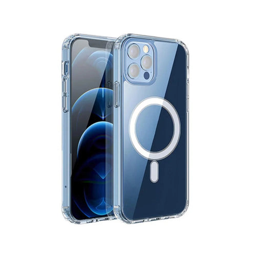 For iPhone 15 Pro Compatible with MagSafe Transparent TPU Phone Cover Scratch Resistant Back Case - 1