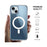 For iPhone 15 Plus Shockproof Back Case Compatible with MagSafe Transparent TPU Phone Cover - 3