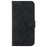 For iPhone 14 Double 8-Shape Imprinted Phone Case PU Leather Stand Wallet Drop-proof Cover - Black - 7