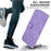 For iPhone 14 Pro Leather Wallet Stand Shockproof Cover Double 8-Shape Imprinted Phone Case - Purple - 6
