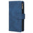 Anti-drop Leather Cover for iPhone 15 Pro Max , Multiple Card Slots Zipper Pocket Phone Wallet Stand Case - Blue - 5