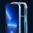 For iPhone 15 Pro Max Shockproof PC+TPU Cell Phone Case Clear Concealed Kickstand Back Cover - Transparent - 2