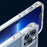 For iPhone 15 Pro Max Shockproof PC+TPU Cell Phone Case Clear Concealed Kickstand Back Cover - Transparent - 6