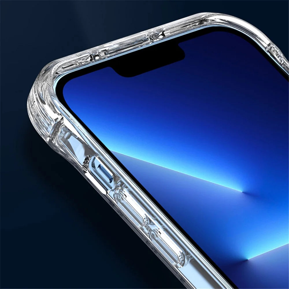 For iPhone 15 Pro Max Compatible with MagSafe Clear PC+TPU Phone Case Concealed Kickstand Phone Shell - 5