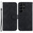 For Samsung Galaxy S23 Ultra Wallet Flip Cover 8-Shape Imprinted Stand PU Leather Phone Case - Black - 1