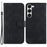 PU Leather Case for Samsung Galaxy S23+ , 8-Shape Imprinted Stand Folio Flip Wallet Phone Cover - Black - 1