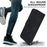 PU Leather Case for Samsung Galaxy S23+ , 8-Shape Imprinted Stand Folio Flip Wallet Phone Cover - Black - 4