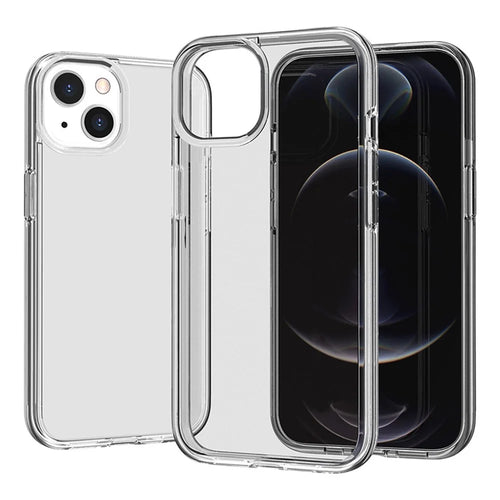 For iPhone 15 Pro Clear Mobile Phone Shell PC + TPU Anti-Scratch Cell Phone Case Cover - Transparent - 1