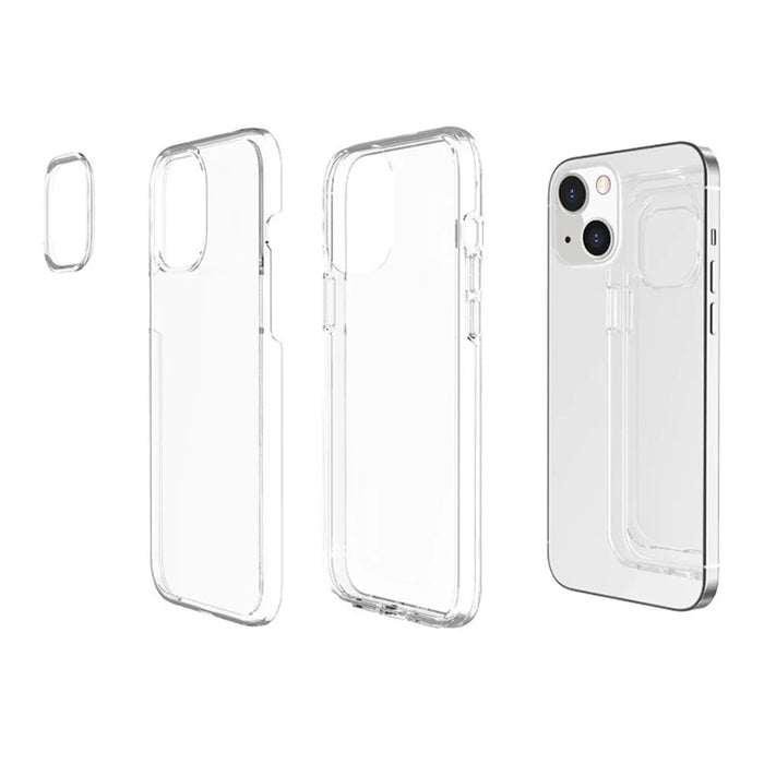 For iPhone 15 Pro Clear Mobile Phone Shell PC + TPU Anti-Scratch Cell Phone Case Cover - Transparent - 2