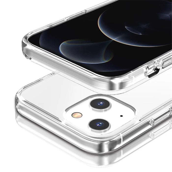 For iPhone 15 Pro Clear Mobile Phone Shell PC + TPU Anti-Scratch Cell Phone Case Cover - Transparent - 3