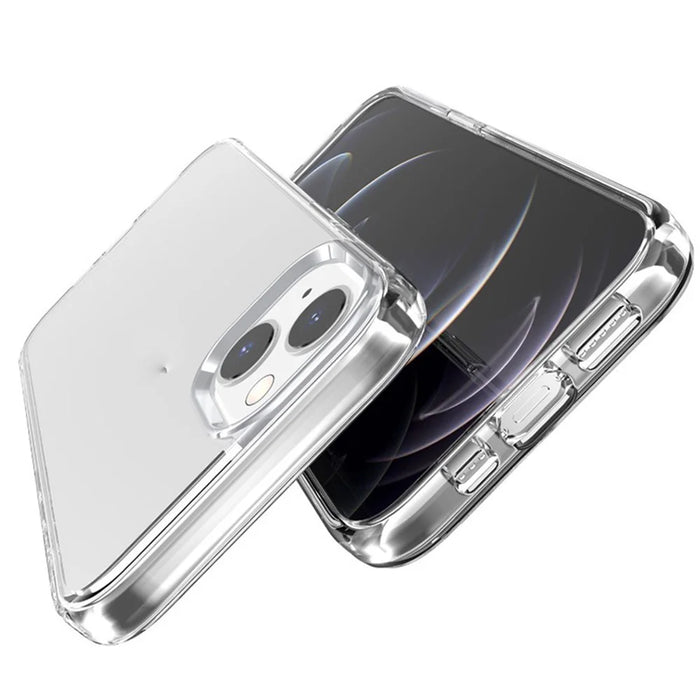For iPhone 15 Pro Clear Mobile Phone Shell PC + TPU Anti-Scratch Cell Phone Case Cover - Transparent - 6