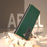 For Samsung Galaxy Z Fold5 5G Electroplating Back Cover Genuine Cow Leather + PC Luxury Texture Phone Case - Green - 4