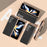 For Samsung Galaxy Z Fold5 5G Electroplating Phone Case Genuine Cow Leather + PC Litchi Texture Cover - Black - 3