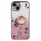 KADEM For iPhone 14 Plus Glitter Flower Pattern Cellphone Case with Ring Kickstand TPU Cover - Rose Gold - 1