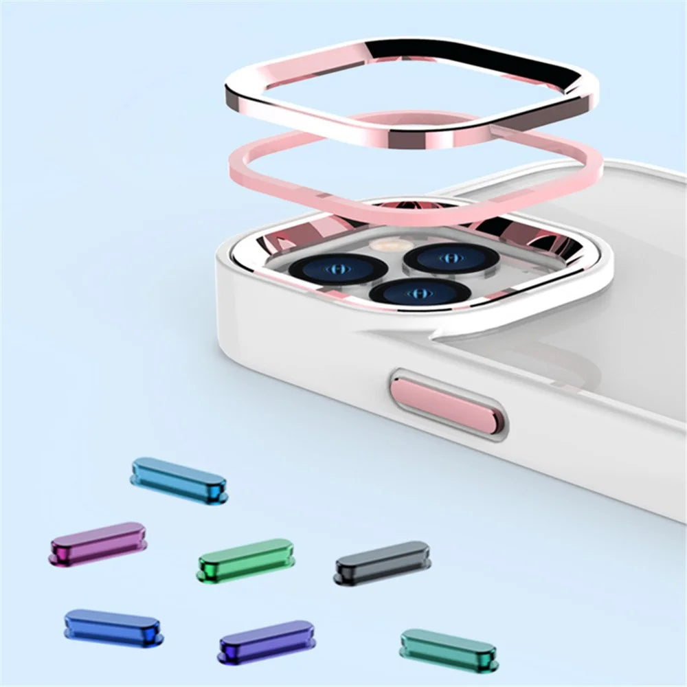 Slim Phone Case for iPhone 14 Pro Max Anti-Fingerprint TPU+PC Cover with Aluminum Alloy Camera Lens Frame - Cherry Purple - 4