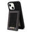 N.BEKUS RFID Blocking Phone Case for iPhone 15 , Card Holder Kickstand Leather Coated TPU Cover - Black - 3