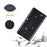 For iPhone 15 Pro Glitter Phone Case Card Holder Stand PU Leather Protective Phone Cover - Black - 4