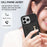 For iPhone 15 Pro Max Zipper Pocket Phone Case Kickstand Wallet PU Leather Coated TPU Cover - Black - 7