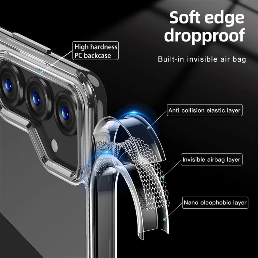 For Samsung Galaxy A25 5G (Global) (161.0 x 76.5 x 8.3mm) PC+TPU Phone Case Airbag Corner Protective Phone Cover - Transparent - 2