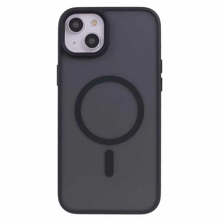 FULEXIN Compatible with MagSafe Shockproof Case for iPhone 15 Skin-Touch Matte TPU+Acrylic Phone Cover - Black - 1