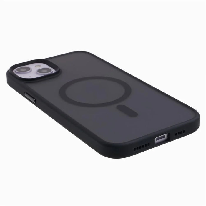 FULEXIN Compatible with MagSafe Shockproof Case for iPhone 15 Skin-Touch Matte TPU+Acrylic Phone Cover - Black - 5