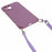Phone Cover for iPhone 14 Plus Four Corner Thickened Anti-drop TPU Back Case with 150cm Hanging Rope - Light Purple - 3