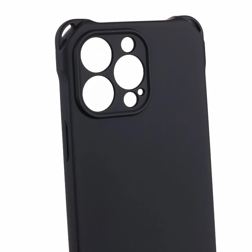 For iPhone 13 Pro Max 6.7 inch Anti Drop Four Corner Thickened TPU Phone Case with 150cm Hanging Rope - Black - 7