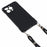 For iPhone 13 Pro 6.1 inch Anti Drop Four Corner Thickened TPU Phone Guard Case with 150cm Hanging Rope - Black - 2