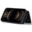 DG.MING M1 Series Anti-Drop Kickstand Case for iPhone 15 PC+TPU+PU Magnetic Wallet Phone Shell - Black - 3