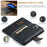 DG.MING For iPhone 15 Pro Max Detachable Magnetic Phone Case Drop Proof Split Leather Wallet Stand Cover - Black - 5