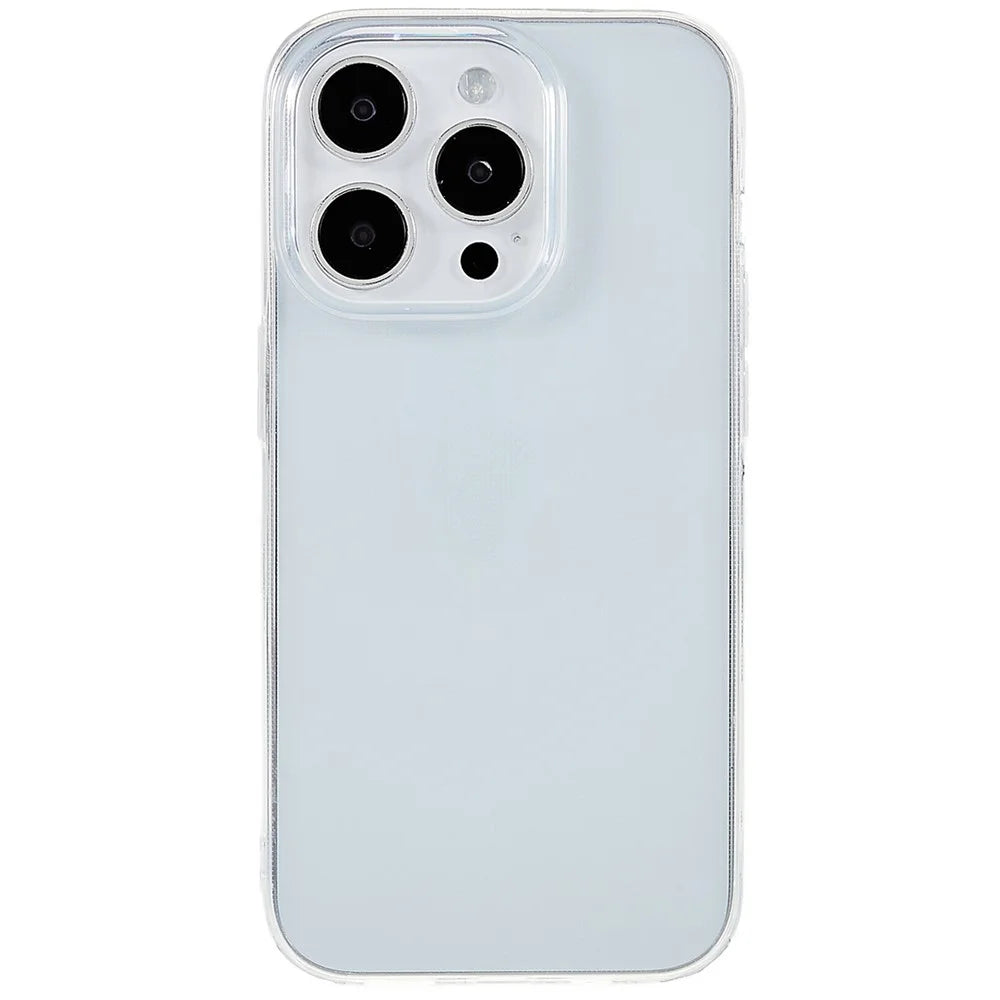 2.0mm Watermark-free Phone Cover for iPhone 15 Pro Max , Transparent TPU Back Case - 2