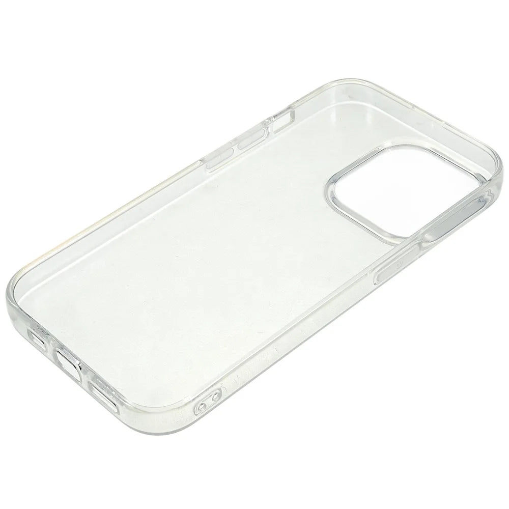 2.0mm Watermark-free Phone Cover for iPhone 15 Pro Max , Transparent TPU Back Case - 5