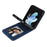 For Samsung Galaxy Z Flip5 5G Card Slots Phone Case Two-piece Design PU Leather Protective Cover - Blue - 2