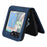 For Samsung Galaxy Z Flip5 5G Card Slots Phone Case Two-piece Design PU Leather Protective Cover - Blue - 4