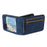 For Samsung Galaxy Z Flip5 5G Card Slots Phone Case Two-piece Design PU Leather Protective Cover - Blue - 6