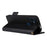 PU Leather Case for Orbic Fun+ 4G , Wallet Phone Shell Litchi Texture Stand Cellphone Cover with Strap - Black - 4
