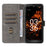For Orbic Fun+ 4G Stand Cover Anti-drop Wallet Phone Case RFID Blocking PU Leather Shell with Strap - Black - 2