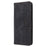 For Orbic Fun+ 4G Stand Cover Anti-drop Wallet Phone Case RFID Blocking PU Leather Shell with Strap - Black - 6